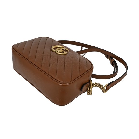 Gucci 447632 GG Marmont Diagonal Matelassé Leather Cross Body Bag - Picture 6 of 11